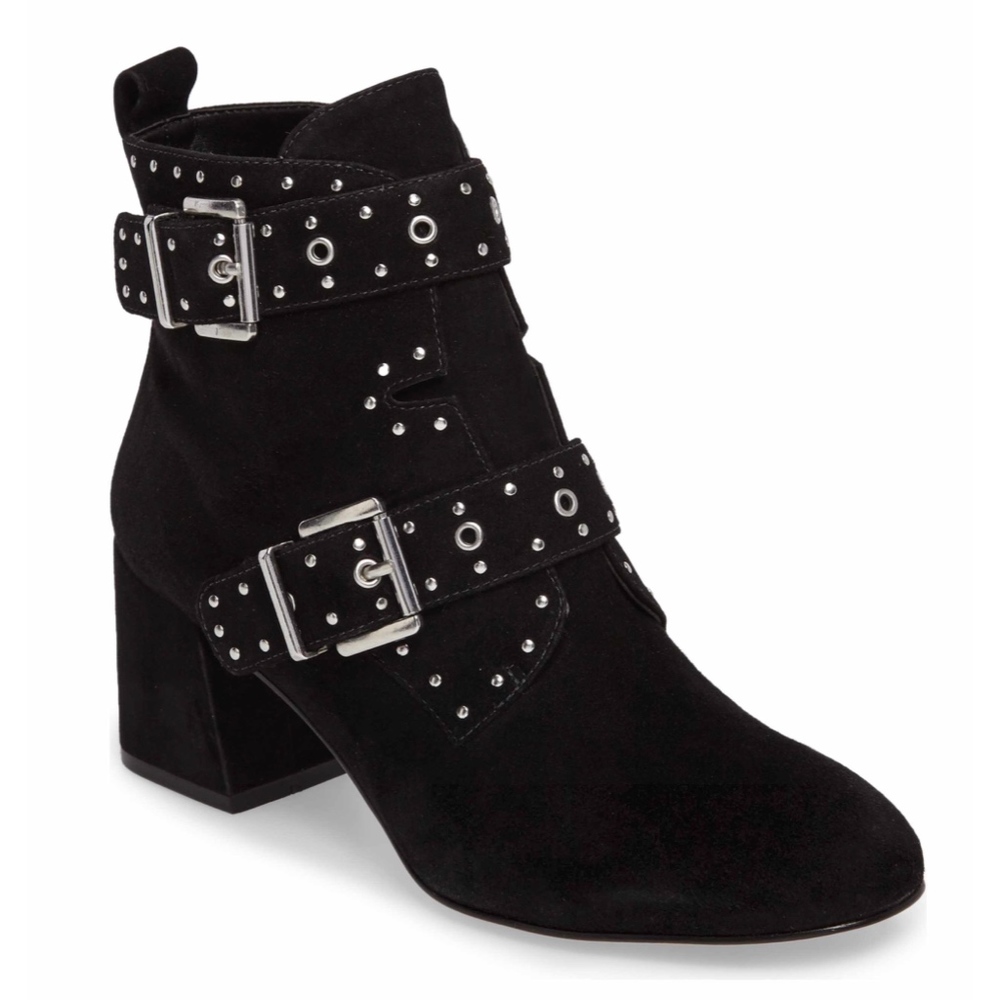 New Rebecca Minkoff Logan Booties Black Suede